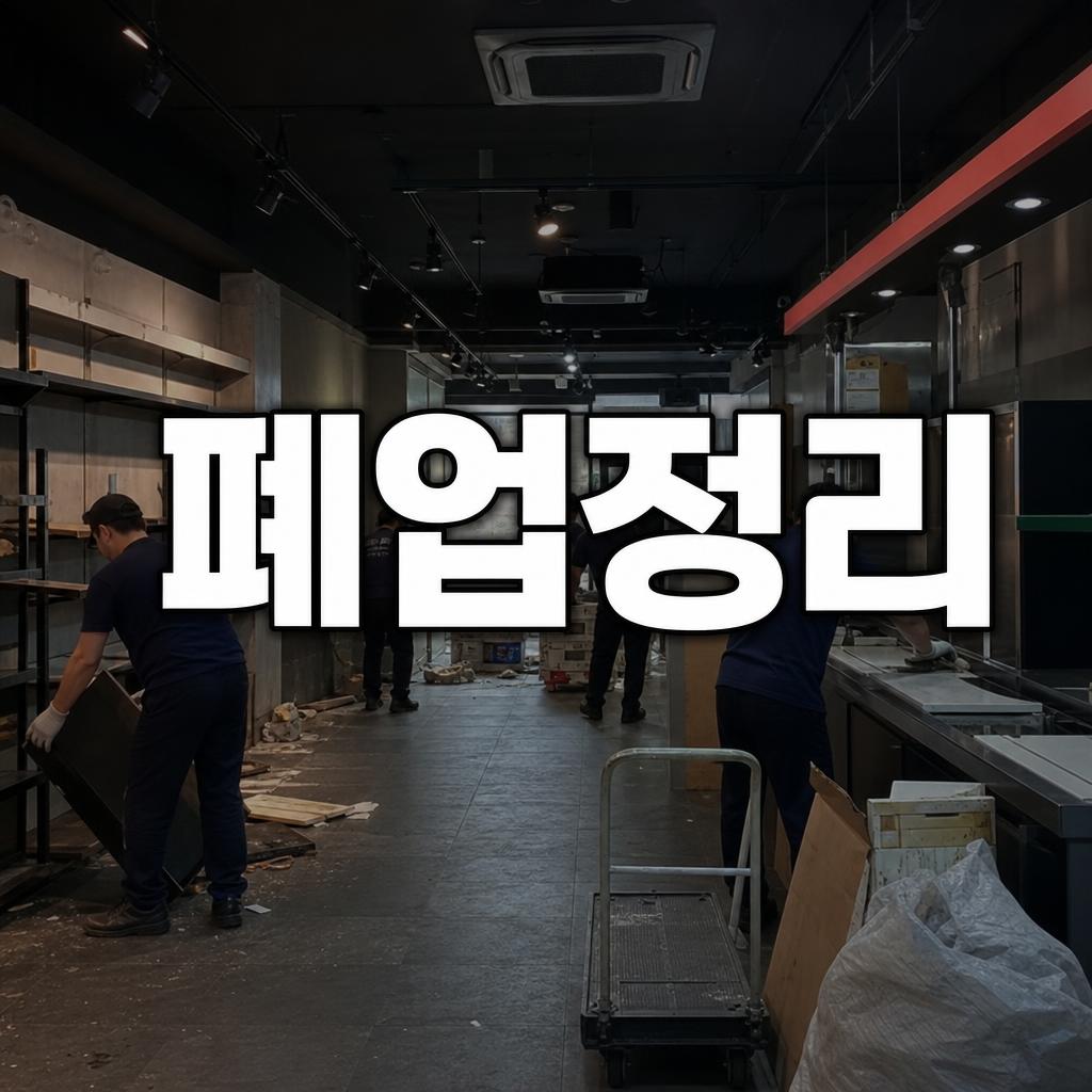 의정부 폐업정리 - 올바른 정리